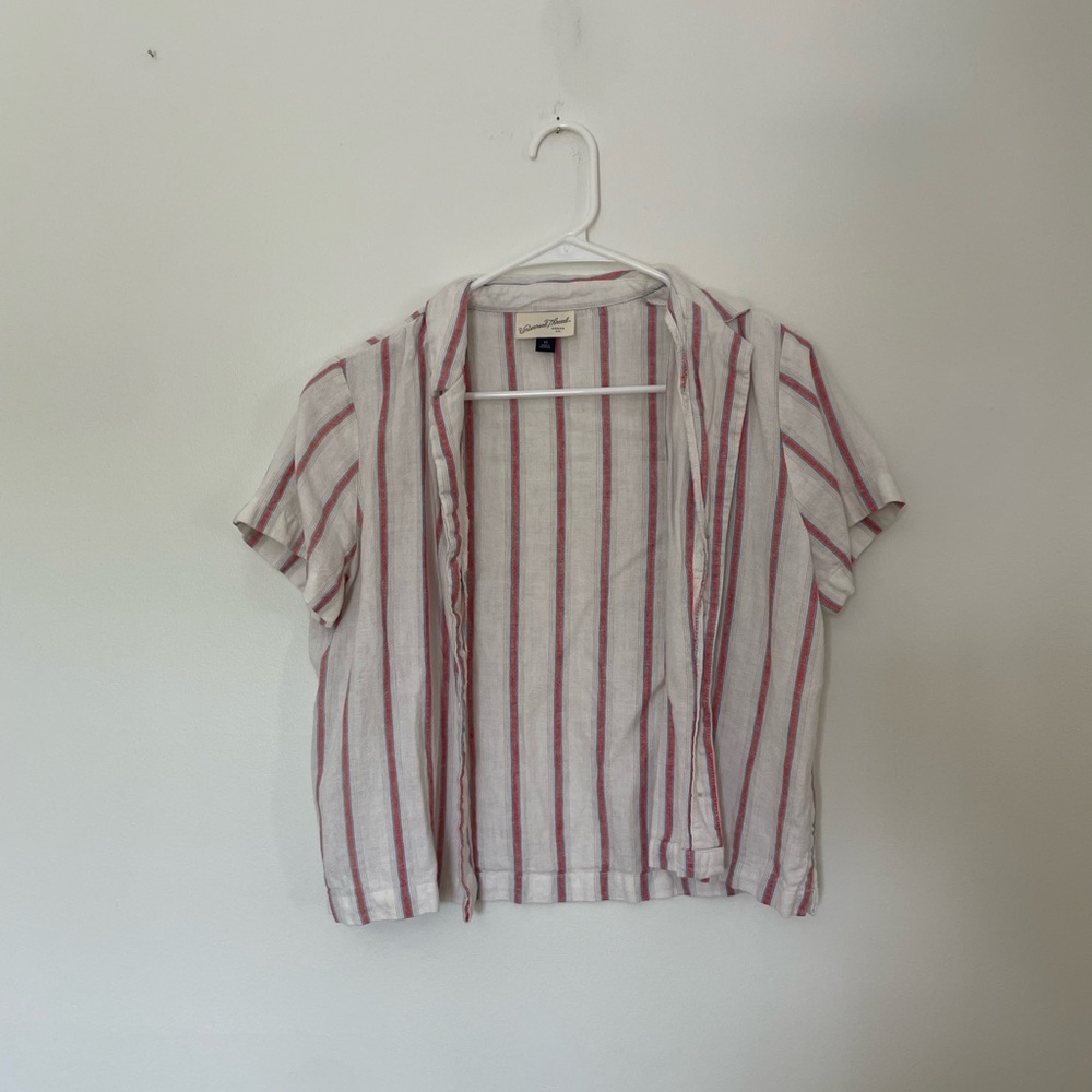 Universal Thread Red and Blue Striped Shirt
